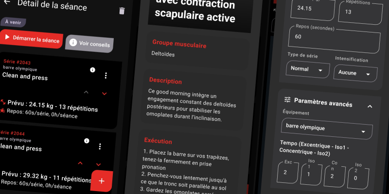 Guide FiTracking - Création d'un premier programme d'entraînement personnalisé avec interface application